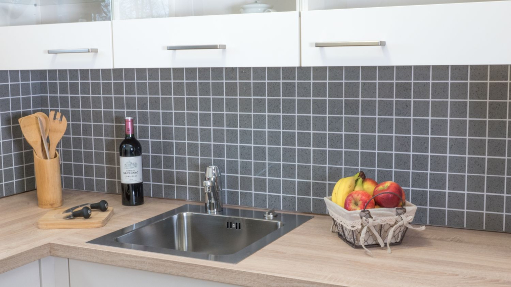 Mosaique de pierre artificielle Mosaique de quartz Artificial gris scintillant Carrelage mural - 46-ASM43 - Kopie