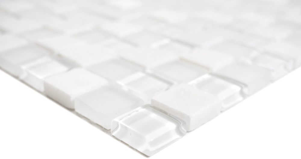 Piedra natural rustico mosaico de vidrio mosaico azulejo super blanco pared revestimiento azulejo backsplash cocina bano azulejo WC splashback - 72-0001