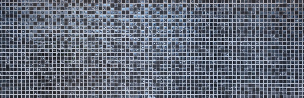 Mosaique de verre Pierre naturelle Rustique graphite noir brillant 92-0302
