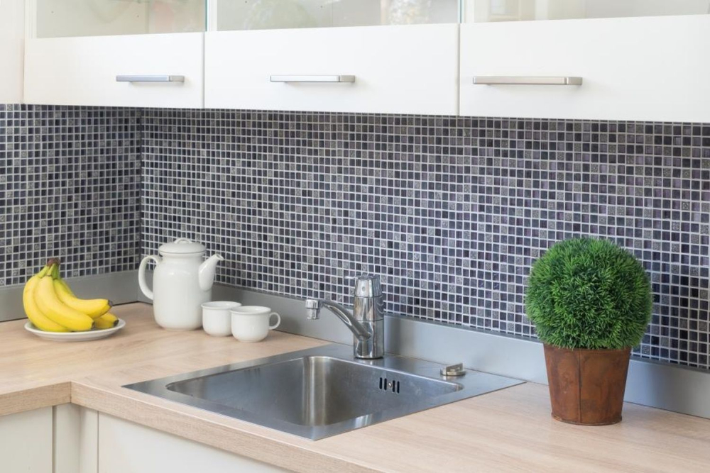 Mosaique Carre Mosaique de verre Resin mix lilas mat Mix Translucide Aspect ornemental brillant