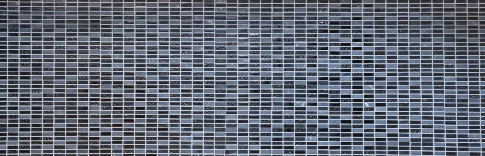 Lames Rectangle Carreaux Mosaique de verre Batonnets mini gris noir anthracite Pierre naturelle Structure Carrelage Cuisine WC - 87-1403