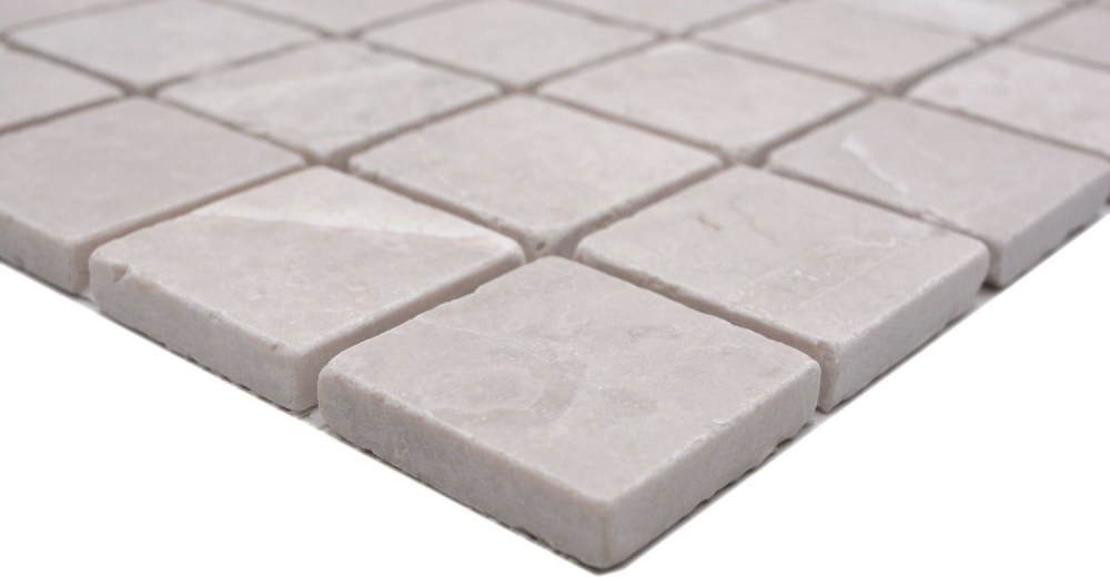 Mosaico Quadrato Botticino Marmo Antico Marmo avorio opaco C