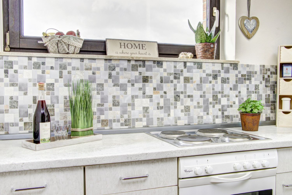 Mosaique combinaison quartzite aluminium mix mix aspect combine argent gris beige clair mat