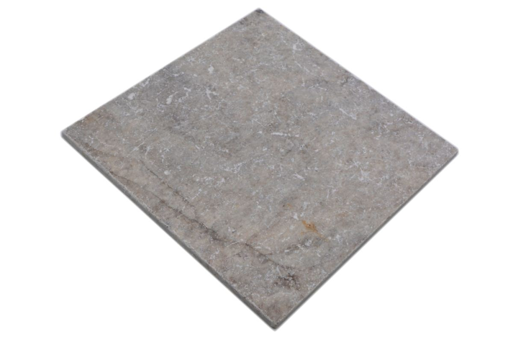 Carreau en pierre naturelle Travertin Marbre antique blanc gris Carreau beige argent F-45-47030