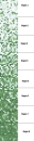 Mosaico de vidrio degradado blanco verde claro verde oscuro para pared de ducha, baño, azulejos de mosaico con degradado. Mezcla de tonos