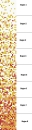 Glasmosaik Farbverlauf weiss gelb orange rot Duschwand Bad Mosaikfliesen Shading Blend