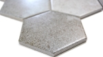Mosaique Hexagon Ciment mix Ceramique aspect ciment gris mat