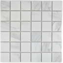 Mosaik Fliese Carrara weiss graue marmorierte Steinoptik Keramikmosaik 14-0102