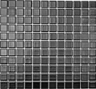 Keramikmosaik Mosaiknetz schwarz matt Fliesenspiegel Küche 18-0311