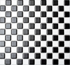 Keramik Mosaik Fliese Keramikmosaik Schachbrett schwarz weiß matt 18-0305