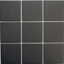 Mosaik Fliese Rutschhemmung Keramikmosaik schwarz unglasiert 14-CU922