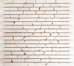 Mosaique en batonnets de marbre blanc cream Botticino Anticato 40-0102