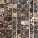 Marmor Mosaik Fliese Natursteinmosaik Impala braun poliert 42-1306