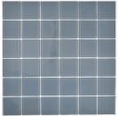 Mosaico Cristal translucido gris brillante - 10 hojas de mosaico