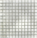 Mosaik Fliese Glasmosaik Silber Struktur Wandverkleidung Küche Bad WC - 123-8SB16