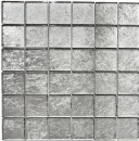 Mosaik Transluzent Crystal silber glaenzend - 10 Mosaikblaetter