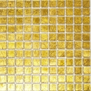 Mosaik Transluzent Crystal gold glaenzend - 10 Mosaikblaetter