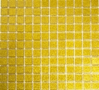 Mosaik Fliese Glasmosaik Gold Glitzer Wandverkleidung Küche Bad Sauna - 60-0707