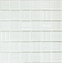 Mosaico de vidrio holograma blanco con brillo azulejo espejo bano cocina pared - 110-0104