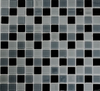 Mosaik Transluzent Crystal mix schwarz glaenzend - 10 Mosaikblaetter