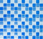 Mosaique de verre Carreau de douche bleu clair - 72-0406