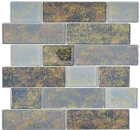 Mosaique de verre Matte Metro aspect mur composite gris rouille Anthracite Carrelage 68-2569L