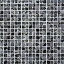 Mosaique Carre Mosaique de verre Pierre mix noir Mix translucide brillant