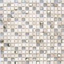 Mosaique de verre Pierre naturelle gris clair argent cream 92-HQ10