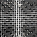 Mosaique de verre Pierre naturelle Rustique gris fonce graphite noir relief 83-HQ19