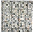 Quarzit Mosaik Naturstein Glas Resin Antik Rustikal beige grau 92-02M7