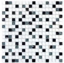 Mosaique Carre Mosaique de verre Pierre mix super blanc mat noir Mix translucide blanc gris brillant