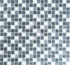 Mosaique Mix pierre translucide gris brillant - 10 feuilles de mosaique