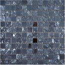 Keramikmosaik Mosaik Strukturiert Blauschwarz Metallic Wandverkleidung Fliesenspiegel Küchenfliese - 18-0303