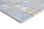 Mosaico quadrato Classico mix ceramica effetto retro multicolore lucido