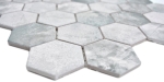 Mosaico hexagono CURIO cemento gris claro ceramica aspecto hexagono mate