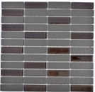 Mosaico de ceramica mosaico de vidrio mosaico varillas marron sin esmaltar antideslizante 24-1313-R10