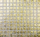 Keramikmosaik gold Struktur Gehaemmert - 10 Mosaikblaetter