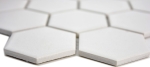 Mosaik Hexagon uni weiß unglasiert Keramik Hexagonoptik matt R10