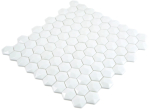 Piastrelle di mosaico Mosaico di vetro Mosaico di vetro riciclato tinta unita bianco satinato opaco Aspetto 3D