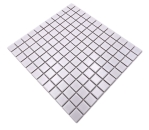 Mosaico cuadrado uni blanco mate ceramica look blanco