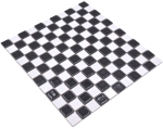 Mosaico tablero de ajedrez cuadrado negro blanco brillante ceramica tablero de ajedrez mirada mezcla
