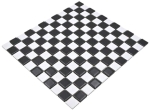 Mosaico tablero de ajedrez cuadrado negro blanco mate ceramica tablero de ajedrez mirada mezcla