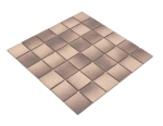 Mosaique Carre mix beige marron Ceramique mate R10B