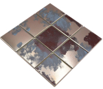 Mosaico quadrato Orient mix di colori in ceramica effetto retro multicolore opaco