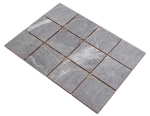 Azulejos de mosaico Mosaico ceramico Gris Antracita Aspecto piedra mate Piastrella