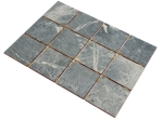 Mosaico azulejos mosaico ceramico gris verde mate aspecto piedra Piastrella