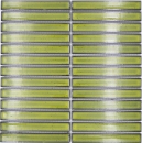 Mosaik Stäbchen Retro 50er 60er Jahre Keramik hellgrün gesprenkelt - 24-CS16