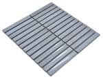 Mosaikfliese Stäbchen CG CS 26 Taben grau gesprenkelt - 1 Mosaikmatte