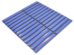 Mosaikfliese Stäbchen CG CS 46 blau - 1 Mosaikmatte