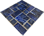 Carreau mosaique Kombi CG KAS2 bleu - 1 tapis mosaique